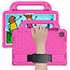 Case2go Tablet hoes geschikt voor Huawei MatePad 10.4 (2022/2020) - Schokbestendige case met handvaten - Diamond Kids Cover met schouderriem - Magenta