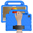 Case2go Tablet hoes geschikt voor Huawei MatePad 10.4 (2022/2020) - Schokbestendige case met handvaten - Diamond Kids Cover met schouderriem - Blauw