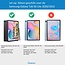 Tablet hoes geschikt voor Samsung Galaxy Tab S6 Lite (2022/2020) - Schokbestendige case met handvaten - Diamond Kids Cover met schouderriem - Rood