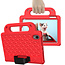 Tablet hoes geschikt voor Apple iPad Mini 6 (2021) / Mini 7 (2024) - Schokbestendige case met handvaten - Diamond Kids Cover met schouderriem - Rood