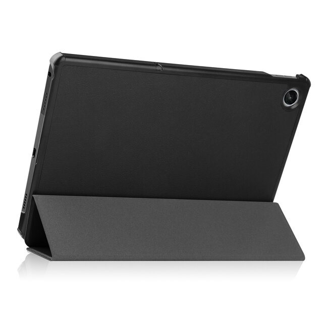 Tablet hoes geschikt voor Lenovo Tab M10 Plus (3e generatie) 10.6 inch - Tri-Fold Book Case - Zwart