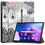 Case2go Tablet hoes geschikt voor Lenovo Tab M10 Plus (3e generatie) 10.6 inch - Tri-Fold Book Case - Eiffeltoren