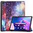 Case2go Tablet hoes geschikt voor Lenovo Tab M10 Plus (3e generatie) 10.6 inch - Tri-Fold Book Case - Galaxy