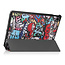 Tablet hoes geschikt voor Lenovo Tab M10 Plus (3e generatie) 10.6 inch - Tri-Fold Book Case - Graffiti