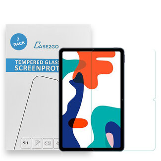 Case2go Tablet screenprotector geschikt voor Huawei MatePad 10.4 - Case-friendly screenprotector - 2 stuks - Tempered Glass - Transparant