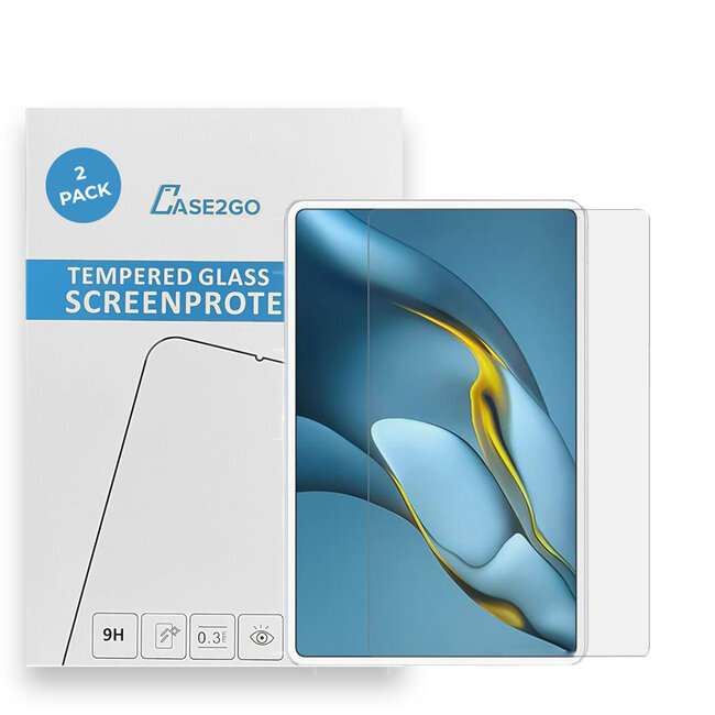 Tablet screenprotector geschikt voor Huawei MatePad Pro 12.6 (2021) - Case-friendly screenprotector - 2 stuks - Tempered Glass - Transparant