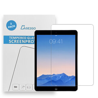 Case2go Case2go - 2-pack Screenprotector geschikt voor Apple iPad 9.7 - Transparant