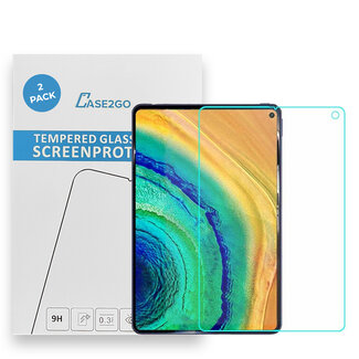 Case2go Tablet screenprotector geschikt voor Huawei MatePad Pro 10.8 - Case-friendly screenprotector - 2 stuks - Tempered Glass - Transparant
