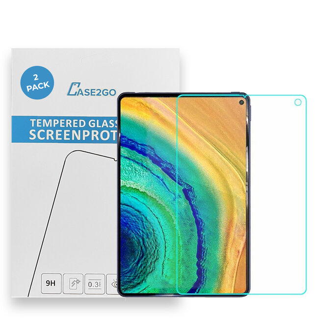 Tablet screenprotector geschikt voor Huawei MatePad Pro 10.8 - Case-friendly screenprotector - 2 stuks - Tempered Glass - Transparant