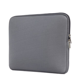 Case2go Laptophoes - Laptop sleeve 15.4 inch - Laptoptas geschikt voor Macbook, Laptop en Chromebook - Grijs