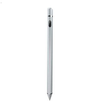 Case2go Active Stylus Pen voor Tablet en Smartphone - Stylus Pen geschikt voor IOS, Android en Windows Tablets en Telefoons - Oplaadbaar - Silver