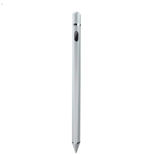 Active Stylus Pen voor Tablet en Smartphone - Stylus Pen geschikt voor IOS, Android en Windows Tablets en Telefoons - Oplaadbaar - Silver