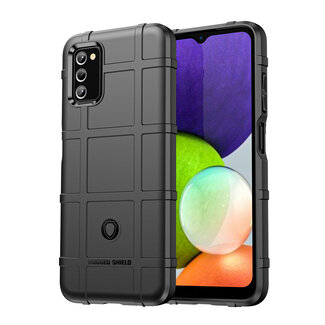 Case2go Hoesje voor Samsung Galaxy A03s - Beschermende hoes - Back Cover - TPU Case - Zwart