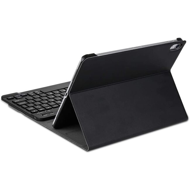 Bluetooth Toetsenbord geschikt voor Apple iPad Pro 2018 (11 inch) Toetsenbord &amp; Hoes - QWERTY Keyboard case - Auto/Wake functie - Donker Blauw