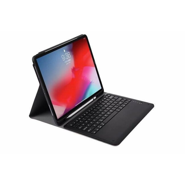 Bluetooth toetsenbord geschikt voor Bluetooth toetsenbord geschikt voor iPad Pro 12.9 (2018) - Bluetooth toetsenbord hoes - QWERTY layout - Magneetsluiting - Sleep/Wake-up functie - Blauw