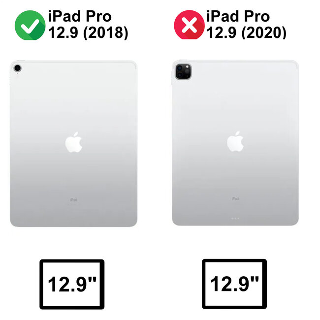 Bluetooth toetsenbord geschikt voor Bluetooth toetsenbord geschikt voor iPad Pro 12.9 (2018) - Bluetooth toetsenbord hoes - QWERTY layout - Magneetsluiting - Sleep/Wake-up functie - Blauw