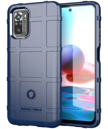 Hoesje voor Xiaomi Redmi Note 10 - Beschermende hoes - Back Cover - TPU Case - Blauw afbeelding