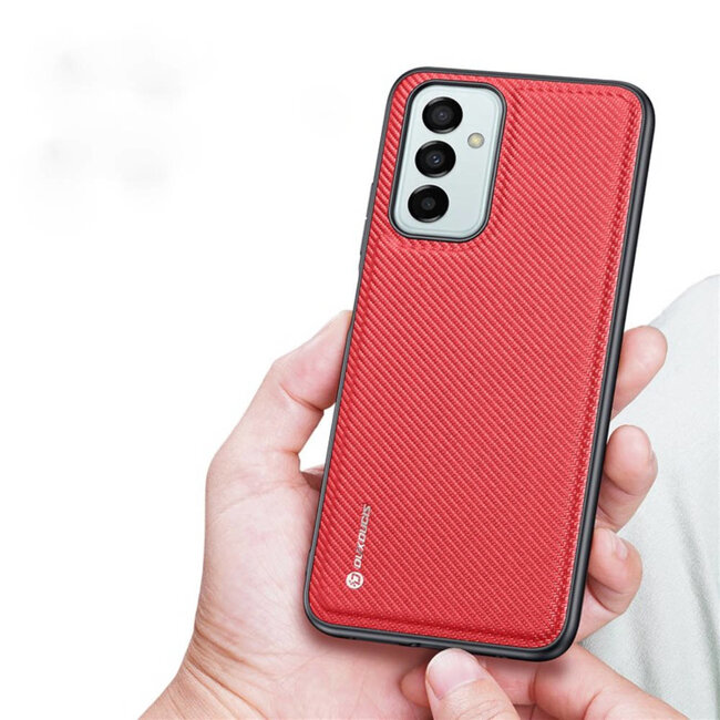 Dux Ducis - Telefoonhoesje geschikt voor Samsung Galaxy M23 - Fino Series - Back Cover - Rood