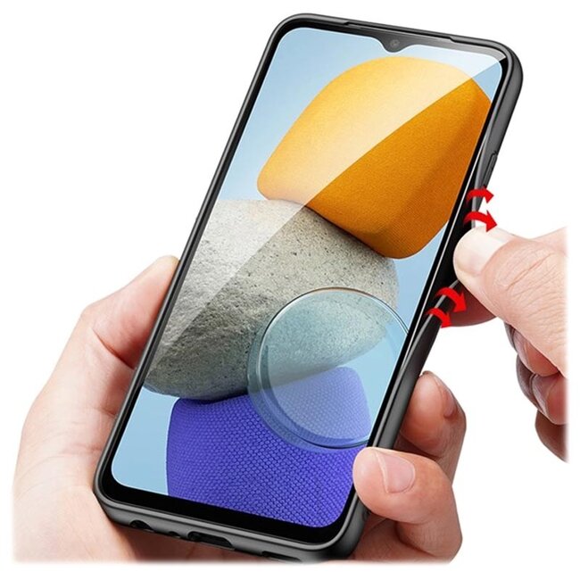 Dux Ducis - Telefoonhoesje geschikt voor Samsung Galaxy M23 - Fino Series - Back Cover - Zwart