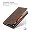 CaseMe - Hoesje geschikt voor Samsung Galaxy A22 5G - Wallet Book Case - Magneetsluiting - Donker Bruin