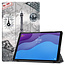 Case2go Tablet Hoes geschikt voor Lenovo Tab M10 HD tri-fold Hoes - 2e Generatie (TB-X306) - 10.1 Inch - Auto Sleep/Wake Functie - Eiffeltoren
