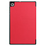 Tablet Hoes geschikt voor Lenovo Tab M10 HD tri-fold Hoes - 2e Generatie (TB-X306) - 10.1 Inch - Auto Sleep/Wake Functie - Rood