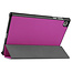 Tablet Hoes geschikt voor Lenovo Tab M10 HD tri-fold Hoes - 2e Generatie (TB-X306) - 10.1 Inch - Auto Sleep/Wake Functie - Paars