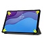 Tablet Hoes geschikt voor Lenovo Tab M10 HD tri-fold Hoes - 2e Generatie (TB-X306) - 10.1 Inch - Auto Sleep/Wake Functie - Grijs