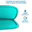 Laptophoes - Laptop sleeve 11.6 inch - Laptoptas geschikt voor Macbook, Laptop en Chromebook - Turquoise