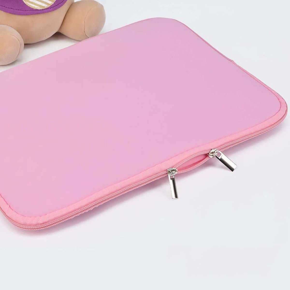 duim Afdrukken Zorgvuldig lezen Laptop en Macbook Sleeve - 11.6 inch - Roze | Case2go.nl