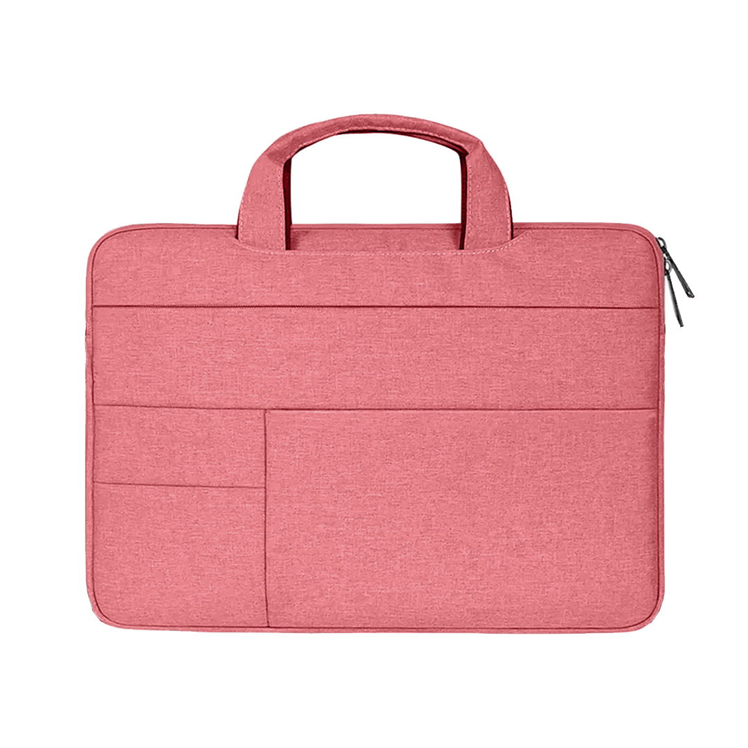 lijst Onschuldig een vergoeding Laptoptas 14 inch - Laptophoes Met Extra Vakken - Laptop Sleeve met Handvat  - Spatwaterdichte tas - Roze | Case2go.nl