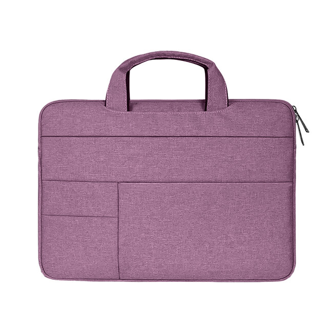 Laptoptas 14 inch - Spatwaterdichte Laptophoes & Laptop Sleeve met handvat - Paars