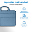 Laptoptas 14 inch - Spatwaterdichte Laptophoes & Laptop Sleeve met handvat - Licht Blauw