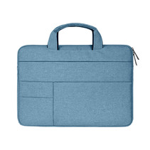 Case2go - Laptoptas 15.6 inch - Spatwaterdicht - Met Handvat - Licht Blauw