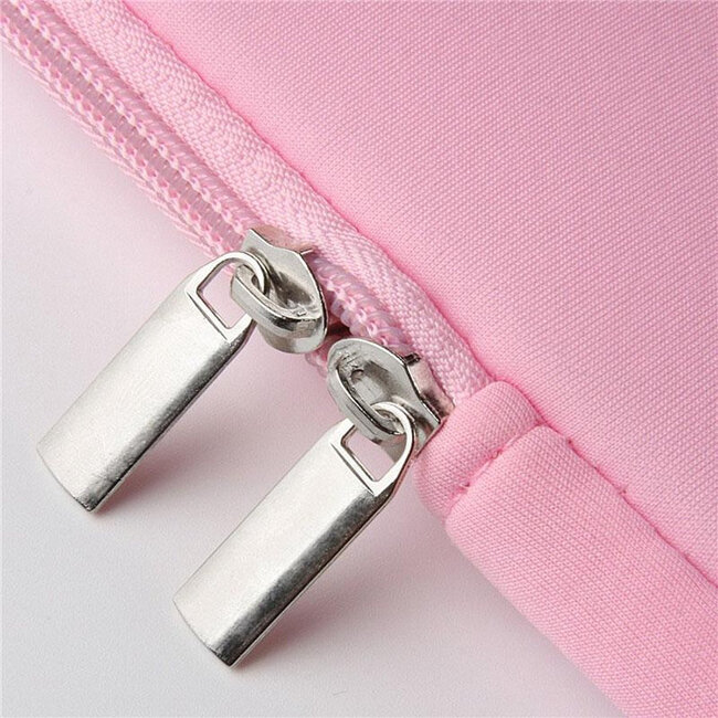 Case2go - Laptop Sleeve geschikt voor Macbook en Laptop - met extra vak voor Tablet - 13.3 inch - Roze