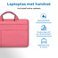 Laptoptas 15.4 inch - Laptoptas- Spatwaterdichte Laptophoes & Laptop Sleeve met handvat - Laptophoes- Roze- Laptop Sleeve- Laptop Tas