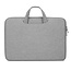 Case2go Laptoptas 15.6 inch - Laptophoes & Laptop Sleeve - met handvat en opbergvak - Licht Grijs