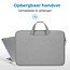 Laptoptas 15.6 inch - Laptophoes & Laptop Sleeve - met handvat en opbergvak - Licht Grijs