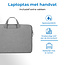 Laptoptas 15.6 inch - Laptophoes & Laptop Sleeve - met handvat en opbergvak - Licht Grijs