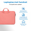 Laptoptas 15.6 inch - Laptophoes & Laptop Sleeve - met handvat en opbergvak - Roze