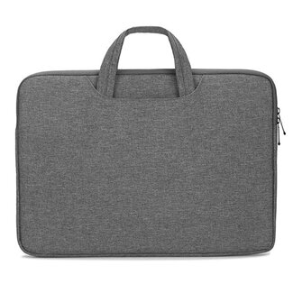 Case2go Laptoptas 15.6 inch - Laptophoes & Laptop Sleeve - met handvat en opbergvak - Donker Grijs