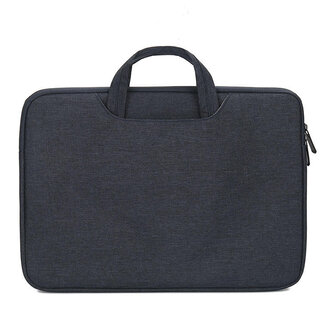 Case2go Laptoptas 14 inch - Laptophoes &amp; Laptop Sleeve - met handvat en opbergvak - Donker Blauw