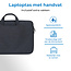 Laptoptas 14 inch - Laptophoes & Laptop Sleeve - met handvat en opbergvak - Donker Blauw