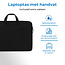 Laptoptas 13 inch - Laptophoes & Laptop Sleeve - met handvat en opbergvak - Zwart