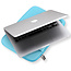 Case2go - Laptophoes geschikt voor Macbook - 15.6 inch - met extra vak - Turquoise