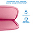 Case2go - Laptophoes geschikt voor Macbook - 15.6 inch - met extra vak - Roze