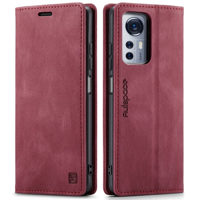 Hoesje geschikt voor Xiaomi 12 Lite - Wallet Book Case - Magneetsluiting - met RFID bescherming - Rood