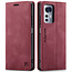 CaseMe Hoesje geschikt voor Xiaomi 12 Lite - Wallet Book Case - Magneetsluiting - met RFID bescherming - Rood