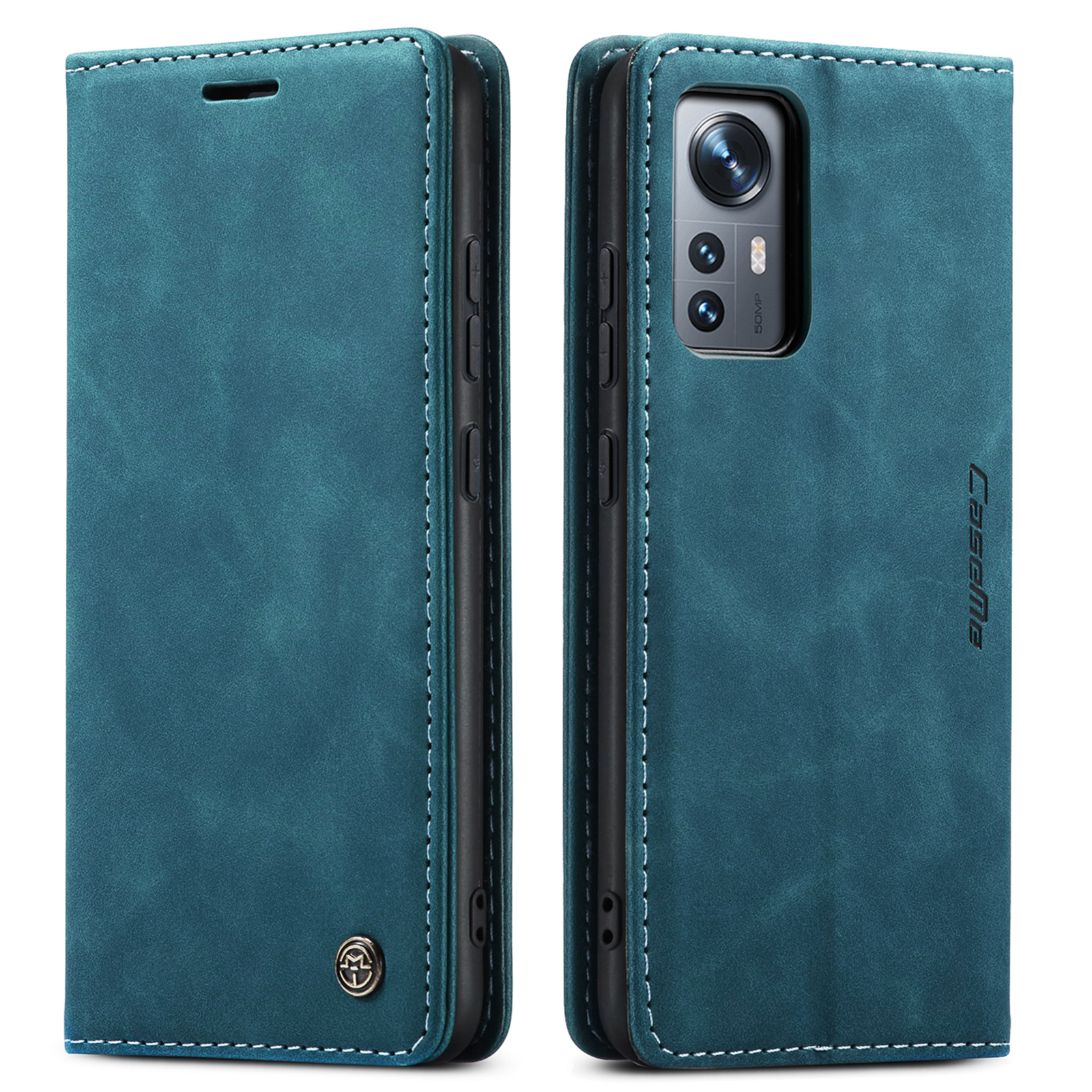 Hoesje geschikt voor Xiaomi 12 Lite - Wallet Book Case - Magneetsluiting - Blauw afbeelding