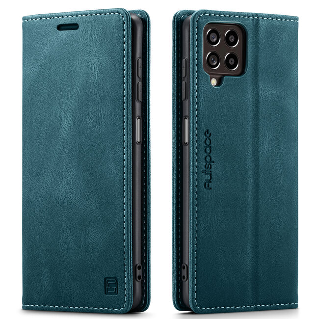 Hoesje geschikt voor Samsung Galaxy M53 - Wallet Book Case - Magneetsluiting - met RFID bescherming - Blauw